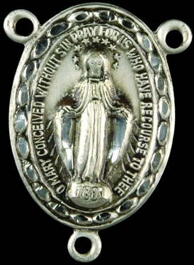 Photo of STERLING SILVER MIRACULOUS MEDAL CENTER 1324
