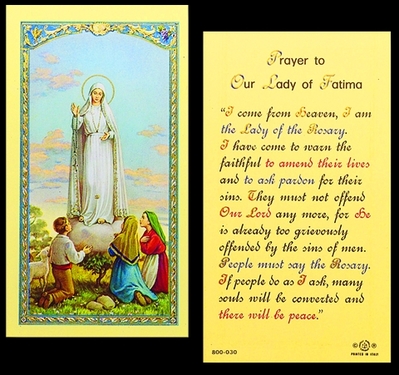 Photo of OUR LADY OF FATIMA 800-030