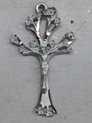 Photo of PEWTER TREE OF LIFE CRUCIFIX 1.75 101