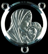 Photo of STERLING SILVER MADONNA AND CHILD CENTER 1319