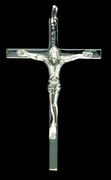 Photo of DELUXE SILVER FINISH CRUCIFIX 216