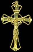 Photo of GOLD PLATED CRUCIFIX-18K 450