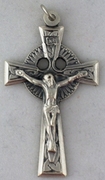 Photo of NICKEL SILVER CELTIC CRUCIFIX 504