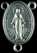 Photo of NICKEL SILVER MIRACULOUS MEDAL CENTER 578