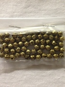 Photo of 6MM GOLD PLATED PLASTIC ANTIQUE ROSEBUD BEADS 644G