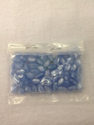 Photo of BLUE 6X8MM OVAL LUCITE BEADS 651B