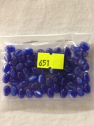 Photo of SAPPHIRE 6X8MM OVAL LUCITE BEADS 651SA