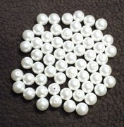 Photo of 8MM SIMULATED PEARL WHITE BEADS 655