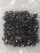 Photo of BLACK 8MM FACETED TRANSPARENT BEADS 668BK