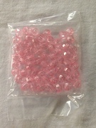 Photo of PINK 8MM FACETED TRANSPARENT BEADS 668P