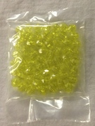Photo of YELLOW 8MM FACETED TRANSPARENT BEADS 668Y