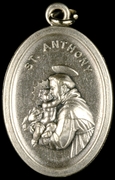 Photo of OXIDIZED ST ANTHONY MEDAL 704A