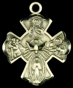 Photo of STERLING SILVER FOUR WAY MEDAL 714