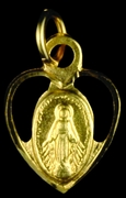 Photo of GOLD/SS BLESSED MOTHER HEART MEDAL 727