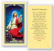 Photo of SPIRITUAL COMMUNION HOLY CARD 800-669