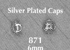 Photo of 6MM SILVER PLATED CAPS<br />Set = 12 871
