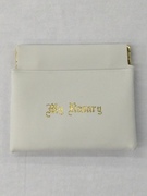 Photo of SOFT WHITE VINYL SQUEEZE ROSARY CASE 900W