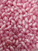 Photo of 6x9MM PINK PEARLIZED PLASTIC MISSION BEAD M55P