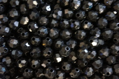 Photo of OPAQUE BLACK 8MM FACETED BEAD M665BK