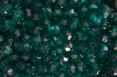 Photo of EMERALD 8MM FACETED TRANSPARENT BEAD M668E
