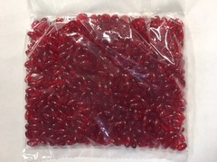 Photo of 6X9MM RED TRANSPARENT PLASTIC MISSION BEAD M7R